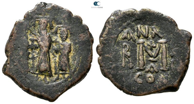 Heraclius & H.Constantine & Martina AD 610-641. Constantinople
Follis Æ

26 m...