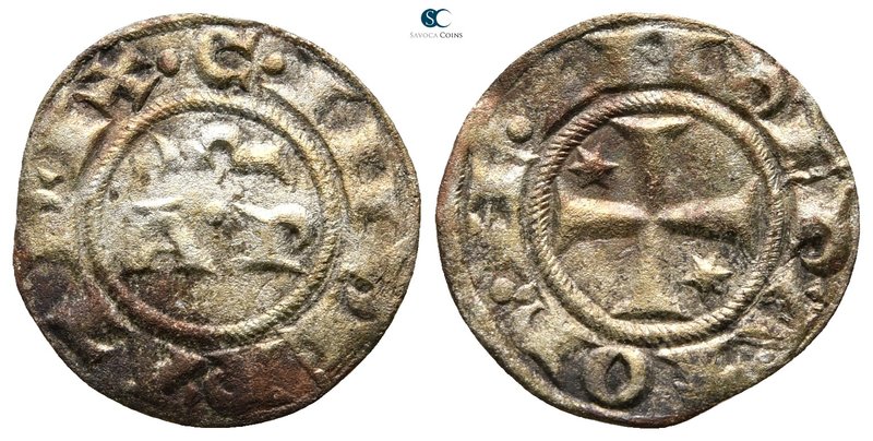Enrico VI and Costanza AD 1194-1196. Brindisi
Mezzo Denaro BI

17 mm., 0,78 g...