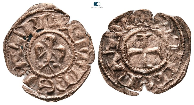 Enrico VI and Costanza AD 1194-1196. Messina or Brindisi
Mezzo Denaro BI

18 ...