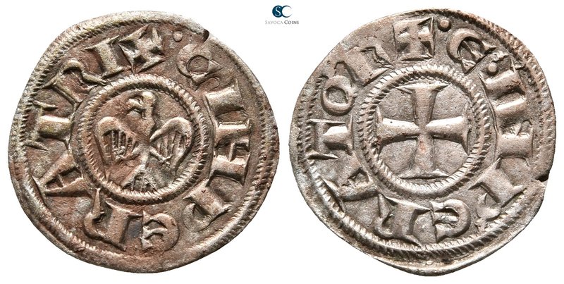 Enrico VI and Costanza AD 1194-1196. Messina or Brindisi
Mezzo Denaro BI

18 ...