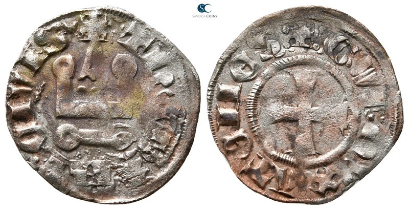 Guillaume II de Villehardouin AD 1246-1278. 
Denier AR

20 mm., 0,85 g.


...