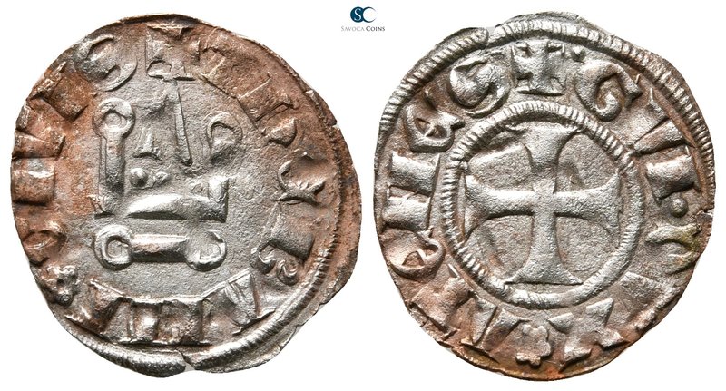 Gui II de La Roche AD 1287-1308. Athens
Denier AR

20 mm., 0,73 g.



ver...