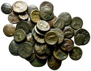 Lot of ca.41 Greek bronze Coins / SOLD AS SEEN, NO RETURN!nearly very fine