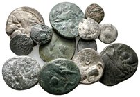 Lot of ca.13 Greek Bronze&Silver Coins / SOLD AS SEEN, NO RETURN!nearly very fine