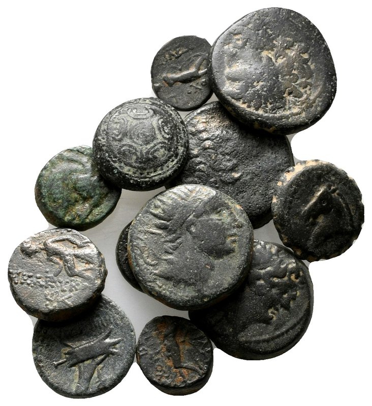 Lot of ca.13 Greek Bronze Coins / SOLD AS SEEN, NO RETURN!

nearly very fine