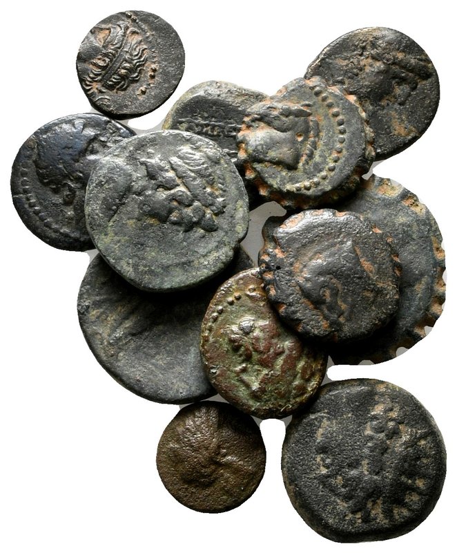 Lot of ca.12 Greek Bronze Coins / SOLD AS SEEN, NO RETURN!

very fine