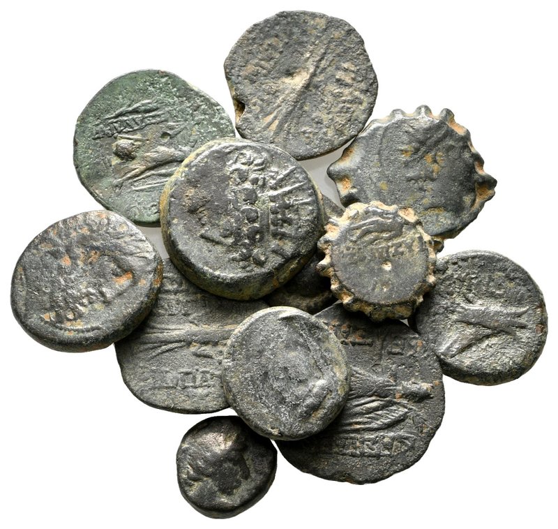 Lot of ca.12 Greek Bronze Coins / SOLD AS SEEN, NO RETURN!

nearly very fine