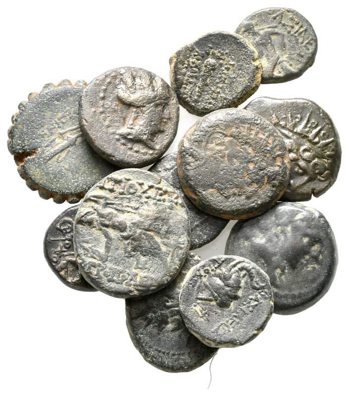 Lot of ca.12 Greek Bronze Coins / SOLD AS SEEN, NO RETURN!

very fine