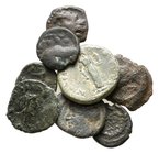 Lot of ca.8 Greek Bronze Coins / SOLD AS SEEN, NO RETURN!nearly very fine