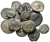 Lot of ca.15 Roman Provincial Bronze Coins / SOLD AS SEEN, NO RETURN!nearly very fine