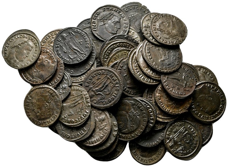 Lot of ca.49 Roman Imperial bronze Coins / SOLD AS SEEN, NO RETURN!

very fine