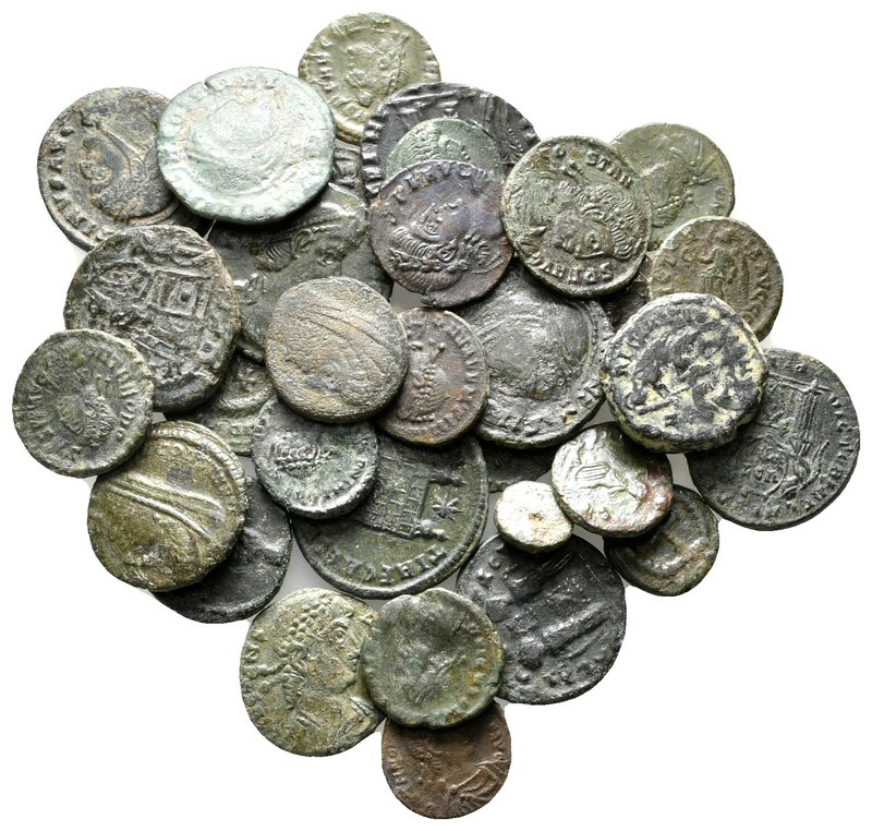 Lot of ca.32 Roman Imperial Bronze Coins / SOLD AS SEEN, NO RETURN!

nearly ve...