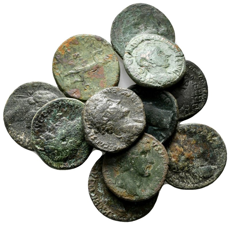 Lot of ca.11 Roman Imperial Bronze Coins / SOLD AS SEEN, NO RETURN!

nearly ve...
