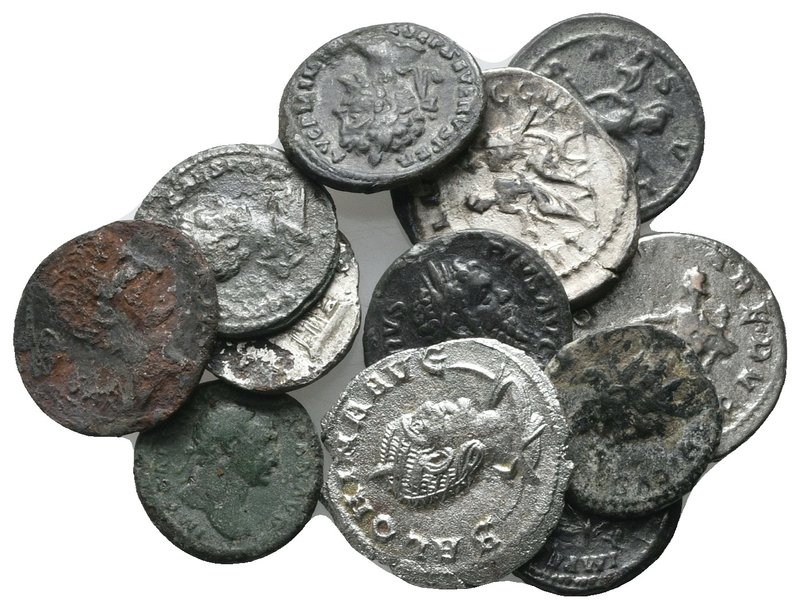 Lot of ca.12 Roman Imperial Bronze&Silver Coins / SOLD AS SEEN, NO RETURN!

ve...
