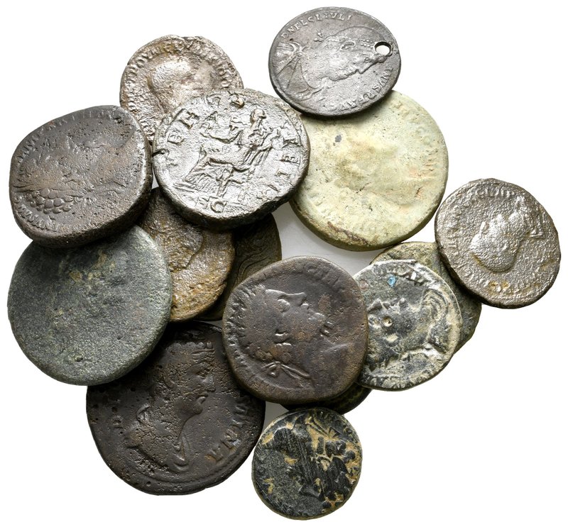 Lot of ca.12 Roman Provincial & Imperial Bronze Coins / SOLD AS SEEN, NO RETURN!...