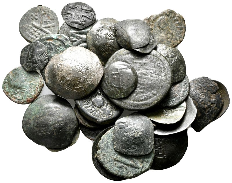 Lot of ca.33 Byzantine Bronze Coins / SOLD AS SEEN, NO RETURN!

nearly very fi...