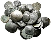 Lot of ca.33 Byzantine Bronze Coins / SOLD AS SEEN, NO RETURN!nearly very fine