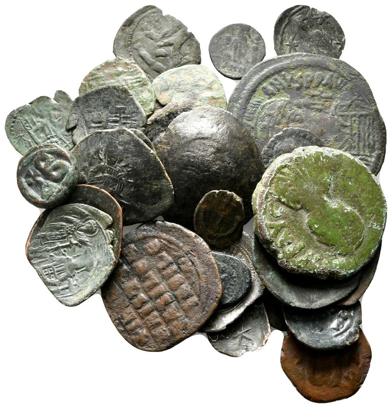 Lot of ca.30 Byzantine Bronze Coins / SOLD AS SEEN, NO RETURN!

nearly very fi...