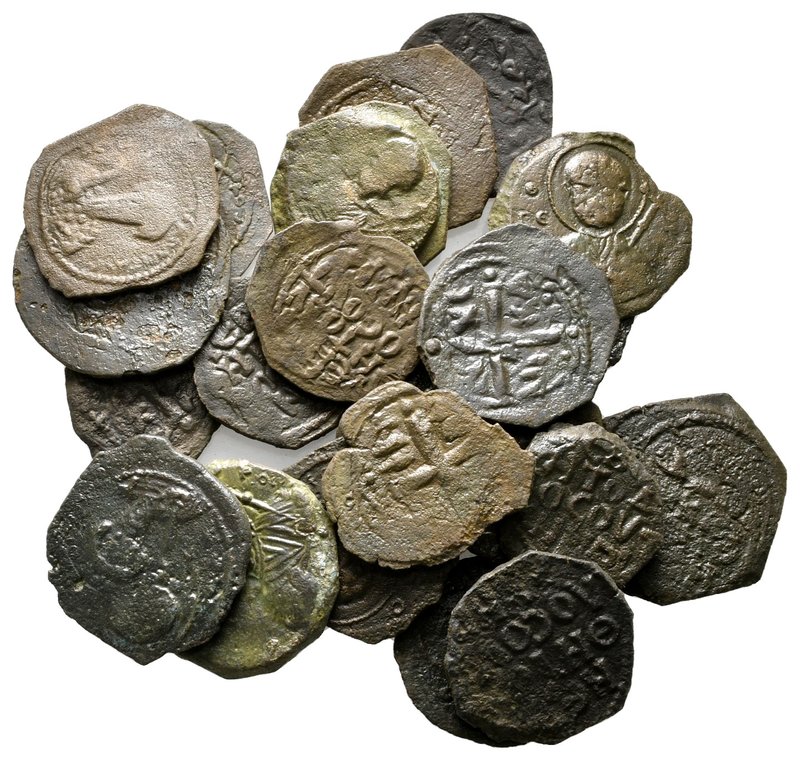 Lot of ca.22 Byzantine Bronze Coins / SOLD AS SEEN, NO RETURN!

nearly very fi...