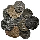 Lot of ca.12 Medieval Bronze Coins / SOLD AS SEEN, NO RETURN!nearly very fine