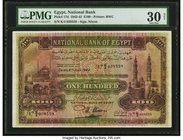 Egypt National Bank of Egypt 100 Pounds 6.7.1942 Pick 17d PMG Very Fine 30 Net. We auctioned three of this number in the same PMG 25 grade with simila...