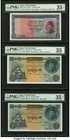 Egypt National Bank of Egypt Five Examples PMG Graded. 1 Pound 1950 Pick 24a Choice Very Fine 35 EPQ; 5 Pounds 1946-50 Pick 25a Choice Very Fine 35; 5...