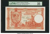Belgium Banque Nationale de Belgique 1000 Francs-200 Belgas 17.10.1944 Pick 115 PMG Choice Very Fine 35. A large sized example issued during World War...