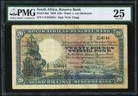 South Africa South African Reserve Bank 20 Pounds 2.9.1928 Pick 88a PMG Very Fine 25. This would be the second Clegg signed £20, with the first being ...