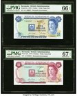 Bermuda Bermuda Government 1; 5; 10; 20; 50 Dollars 1970 Pick 23a; 24a; 25a; 26a; 27a with Matching Low Serial Number A/1 000057 PMG Choice Uncirculat...