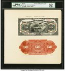 Brazil Thesouro Nacional 20 Mil Reis 1910-1911; 1919 Picks 45p & 46p Front and Back Uniface Proofs PMG Uncirculated 62; Choice Uncirculated 64 EPQ. A ...
