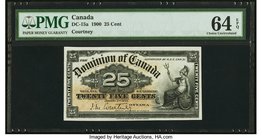 Canada Dominion of Canada 25 Cents 2.1.1900 DC-15a PMG Choice Uncirculated 64 EPQ. A much above average, pack fresh example of this small change issue...