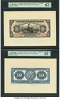 Canada St. John, NB- Eastern Bank of Canada $10 - St. John 15.5.1929 Ch.# 225-10-04FP; 225-10-04BP Front And Back Proofs With Archival Vignette PMG Su...