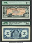 Canada Toronto, ON- Canadian Bank of Commerce $10 2.1.1917 Ch.# 751-602-06P Two Uniface Proofs PMG Superb Gem Unc 67 EPQ ; Choice Uncirculated 64. An ...