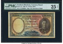Southern Rhodesia Southern Rhodesia Currency Board 5 Pounds 10.1.1950 Pick 11e PMG Very Fine 25 Net. An always popular, highest denomination note that...