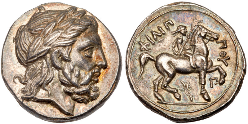 Macedonian Kingdom. Philip II. Silver Tetradrachm (14.33 g), 359-336 BC. Amphipo...