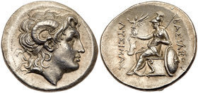 Thracian Kingdom. Lysimachos. Silver Tetradrachm (17.07 g), as King, 306-281 BC. EF