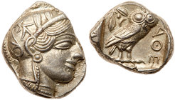 Attica, Athens. Silver Tetradrachm (17.20 g), ca. 454-404 BC. EF