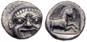 Asia Minor, Uncertain mint. Silver Obol (0.79 g), 4th century BC. VF