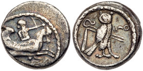 Phoenicia, Tyre. ‘Uzzimilk. Silver 1/2 Shekel (8.59 g), ca. 347-332 BC. VF