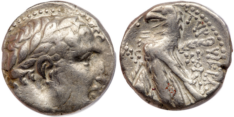 Phoenicia, Tyre. Silver Tetradrachm, 20 BC - AD 55. PCGS encapsulated "Thirty Pi...
