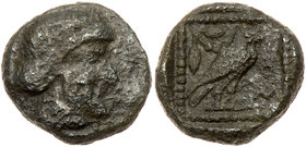 Philistia, Gaza. Silver Drachm (3.66 g), 5th century-333 BC. F