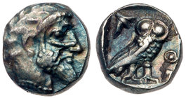 Philistia, Gaza(?). Silver Obol (0.84 g), 5th century-333 BC. EF
