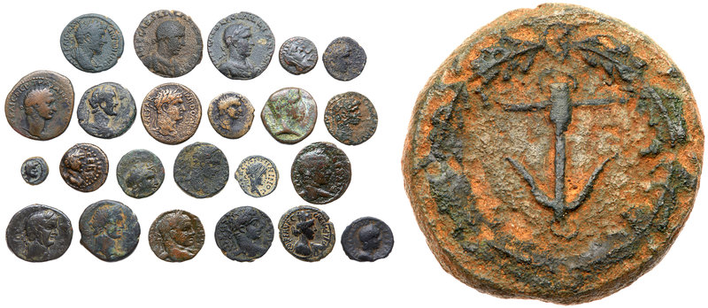 23-piece collection of Judean City Coinage. Consists of: Akko (3); Ascalon (6); ...