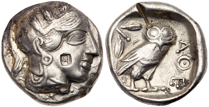 North West Arabia. Silver Tetradrachm (16.38 g), 4th century BC. Imitating Athen...