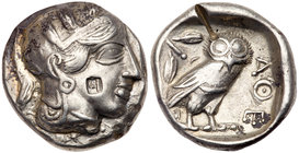 North West Arabia. Silver Tetradrachm (16.38 g), 4th century BC. VF