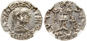 Indo-Greek Kingdom. Zoilos II. Silver Drachm (2.25 g), ca. 55-35 BC