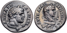 Caracalla. BI Tetradrachm (13.50 g), AD 198-217. VF
