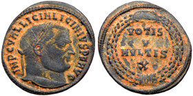 Licinius I. Æ Follis (3.33 g), AD 308-324. VF