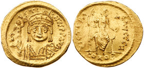 Justin II. Gold Solidus (4.42 g), 565-578. EF