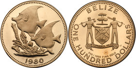 Belize. 100 Dollars, 1980. PF